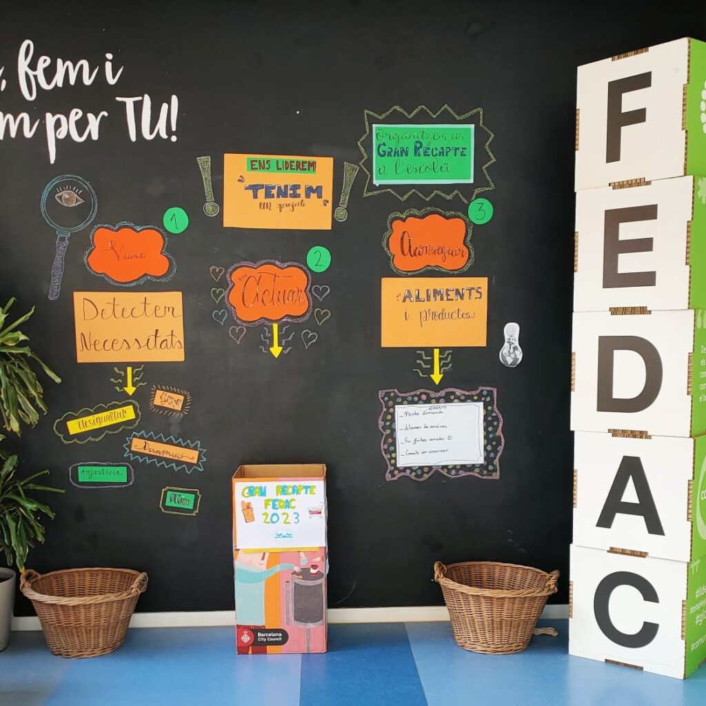 Organització del projecte aprenentatge-servei del gran recapte FEDAC